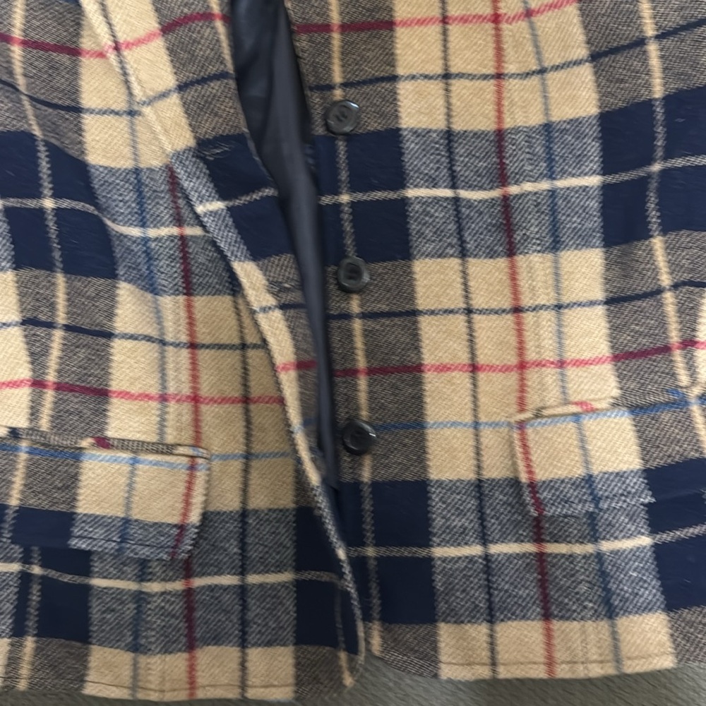 Pendleton Women's Plaid Jacket - Beige And Navy - image 2